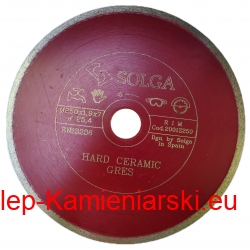 TARCZA DIAMENTOWA 250MM DO UKOSOWANIA GRESU TWARDEGO,POLEROWANEGO GRUBOŚĆ 1,9MM